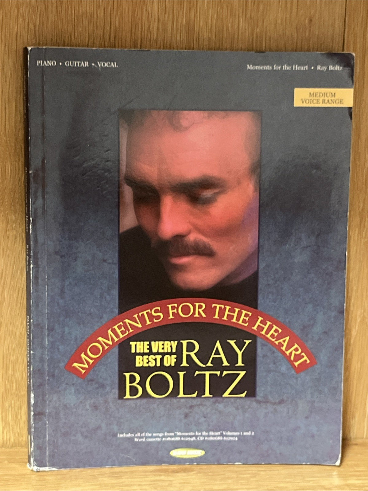 RAY BOLTZ MOMENTS FOR THE HEART MEDIUM VOICE RANGE PIANO. GUITAR. VOCAL NO CD