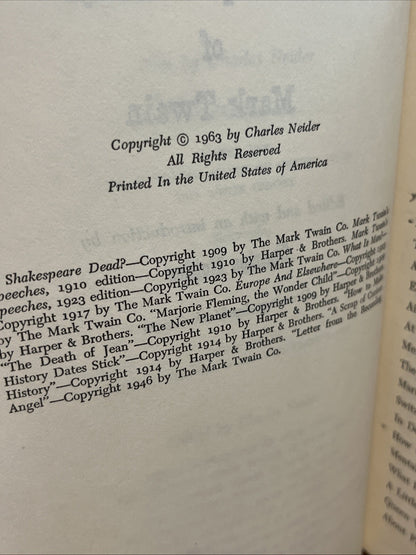The Complete Essays of Mark Twain by Charles Neider and Mark Twain (1963)