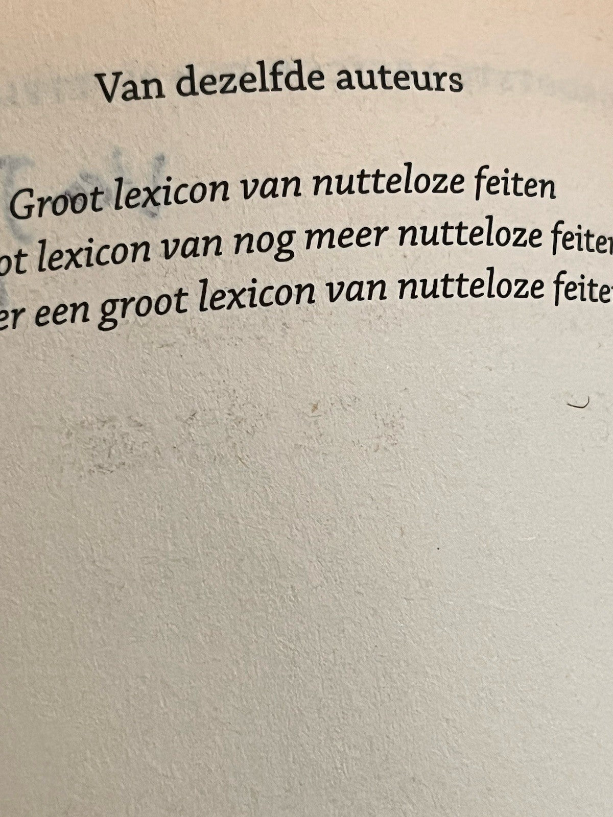 Het grootste Lexicon van nutteloze feiten Hein Meijers & Simon Rozendaal