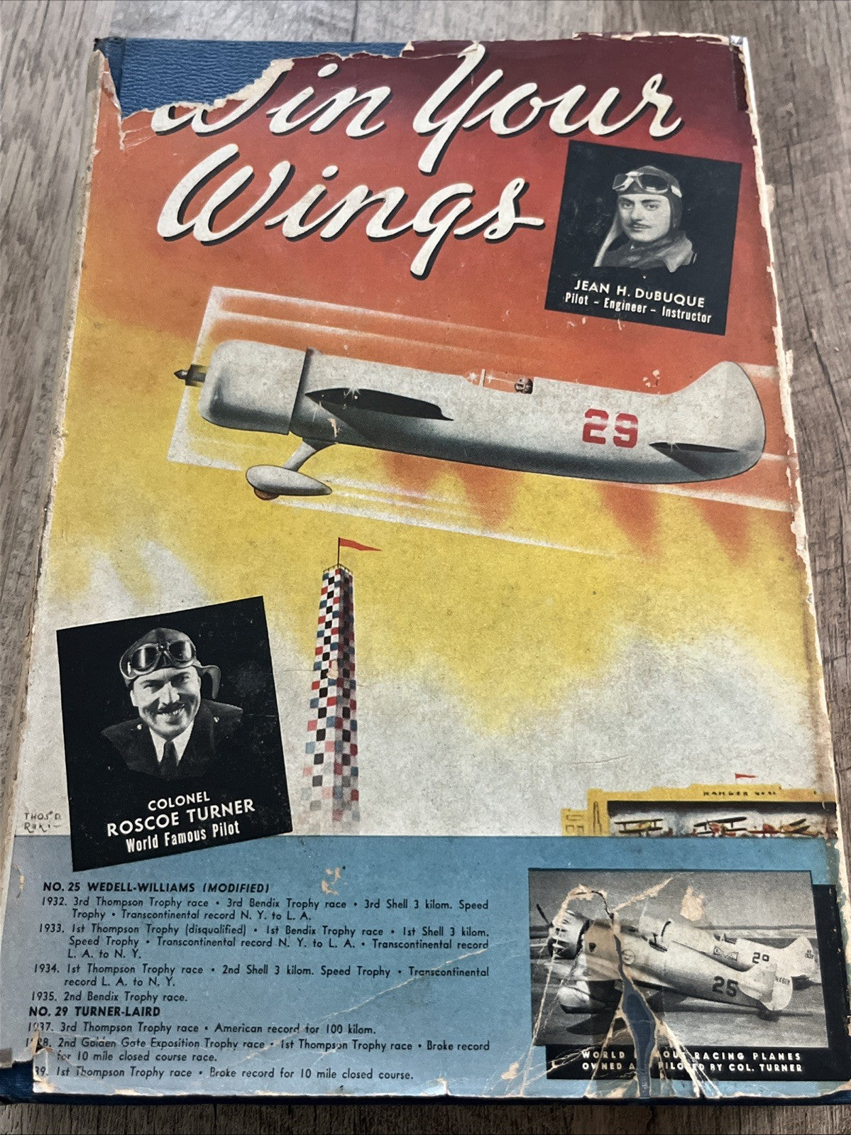 Win Your Wings, Book One By Roscoe Turner HC 1939