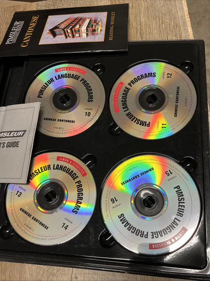 Pimsleur Chinese Cantonese Language  Program 15 Audio CDS & BOOK Missing Vol 3,4