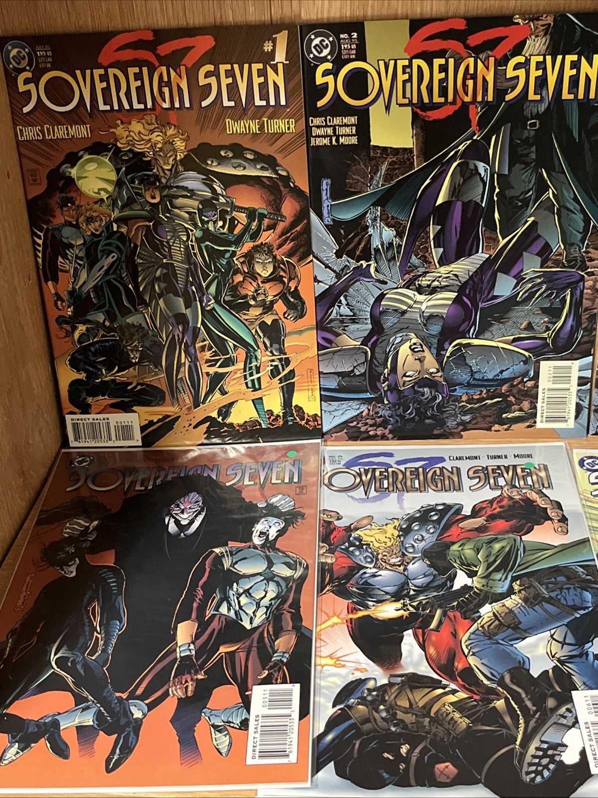 Sovereign Seven S7 DC Comic Books #1 #2 #3 #4 #5  #6 #7 #8 Clement Turner Lot 8