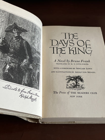 THE DAYS OF THE KING Hardcover by BRUNO FRANK 1942