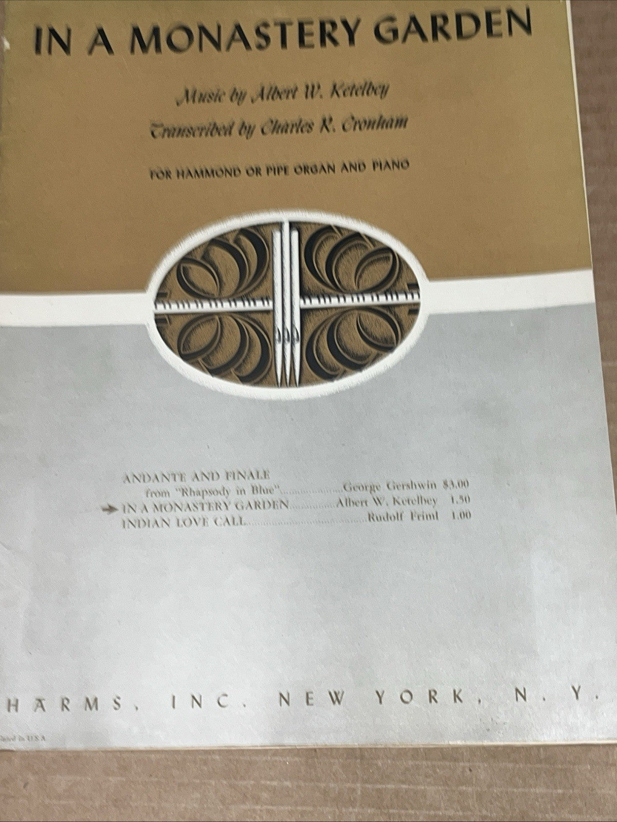 In a Monastery Garden Music by Albert W. Ketelbey VTG Sheet Music
