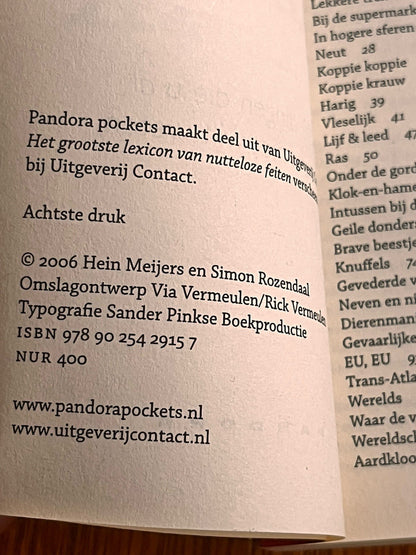 Het grootste Lexicon van nutteloze feiten Hein Meijers & Simon Rozendaal