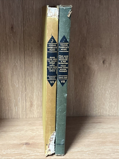 Young America's Music Vol II & V III Lot 2 Music Book Albert E Weir 1950