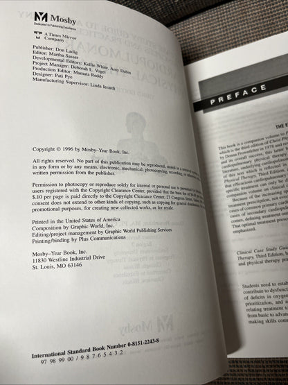 Principles & Practice of Cardiopulmonary Physical Therapy & Clinical Case Study