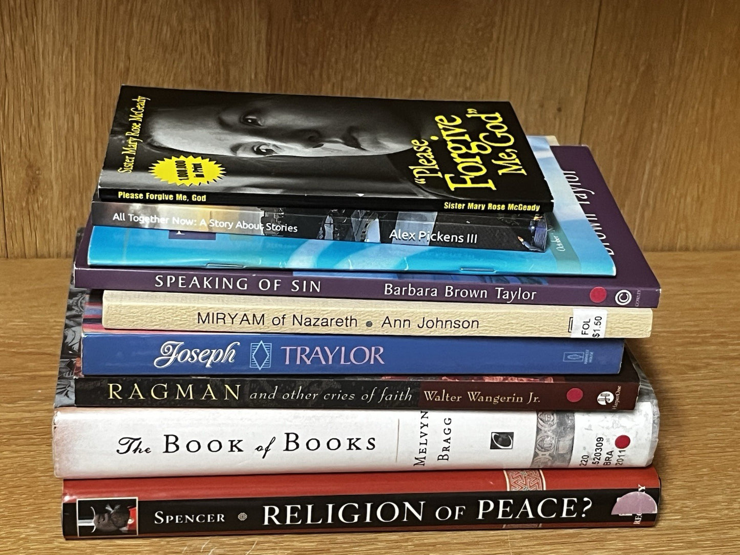Christian Book Lot of 5Lbs Religion Book 9 RANDOM MIX
