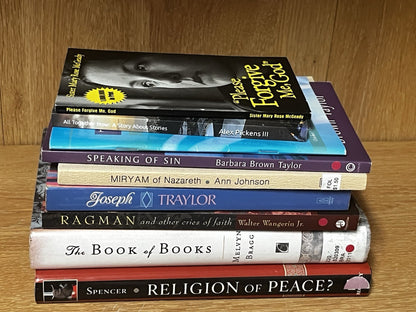 Christian Book Lot of 5Lbs Religion Book 9 RANDOM MIX