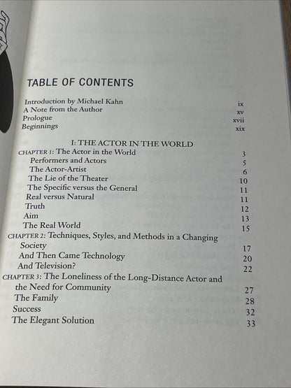 THE ACTOR UNCOVERED By Michael Howard - Hardcover *Good Condition*