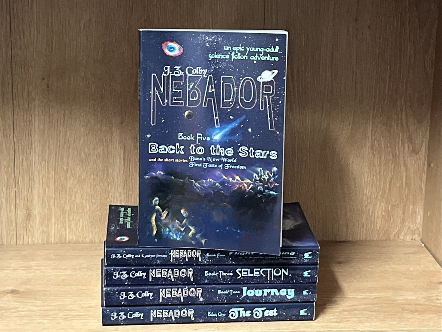 Nebador Books 1 - 5 By J.Z. Colby The Test, Journey, Selection.. SIGNED COPY