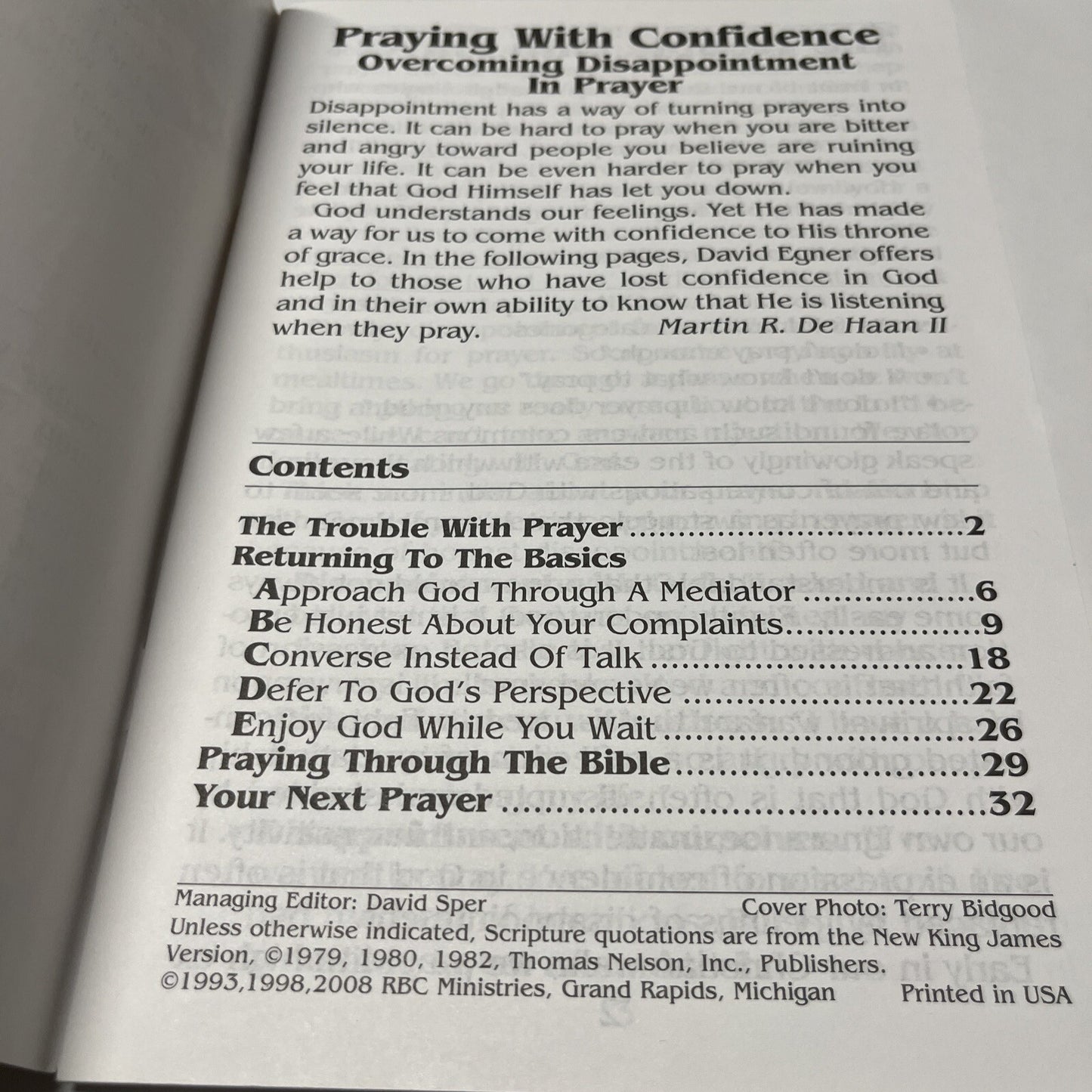 Praying with Confidence: Overcoming Disappointment with Prayer (Discovery - GOOD