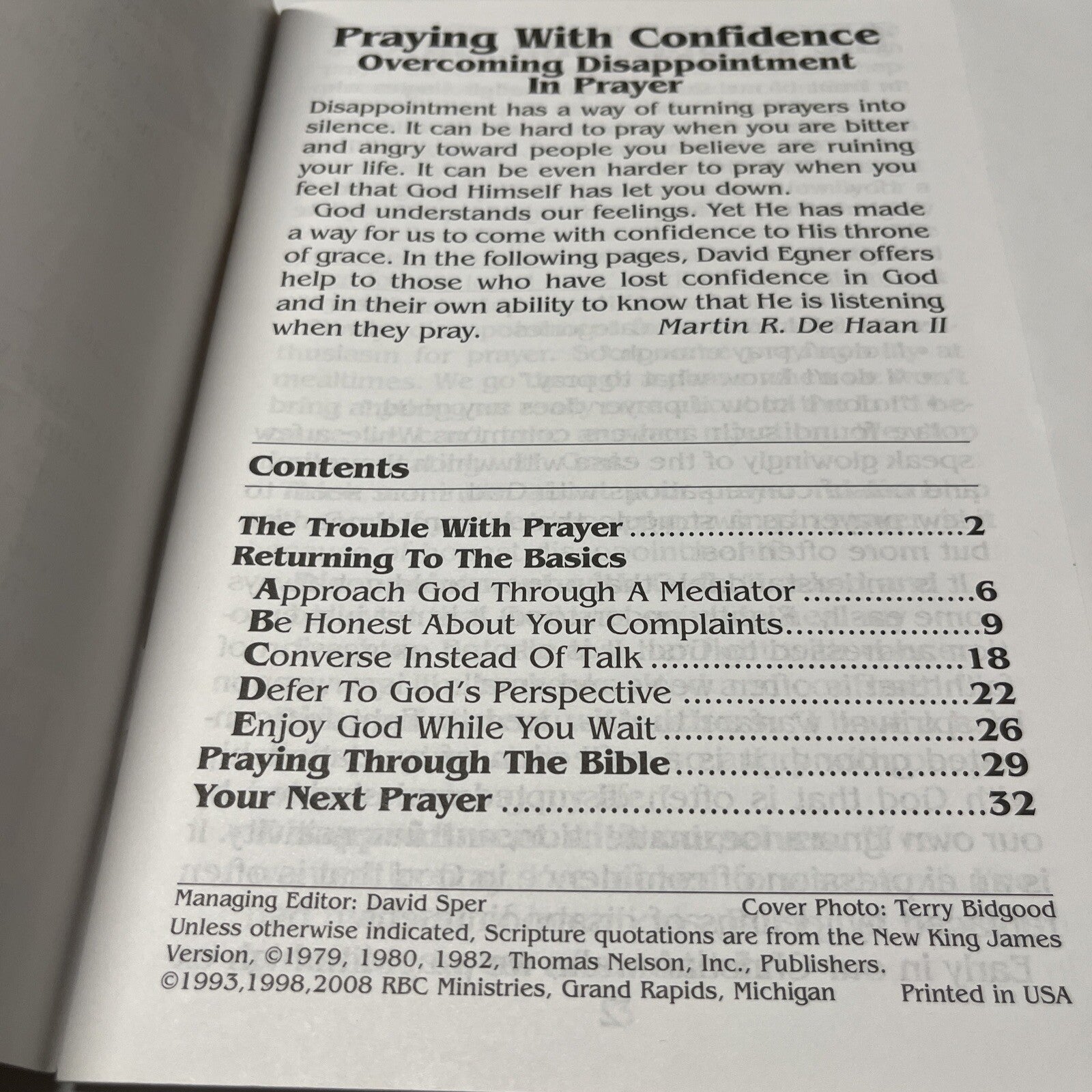 Praying with Confidence: Overcoming Disappointment with Prayer (Discovery - GOOD