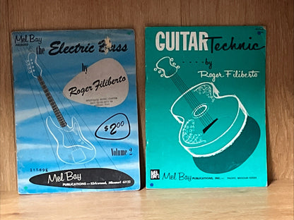Roger Filiberto Mel Bay the Electric Bass Volume 2 & Guitar Technics 1965/1970