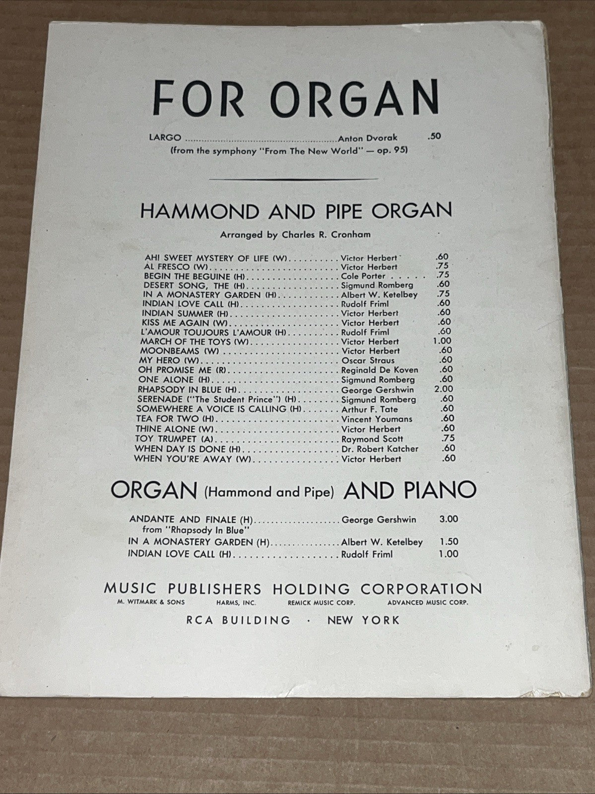 In a Monastery Garden Music by Albert W. Ketelbey VTG Sheet Music