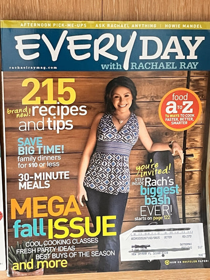 EveryDay with Rachael Ray Magazine Lot of 6 Cooking Recipes Menu Ideas 06/08/09