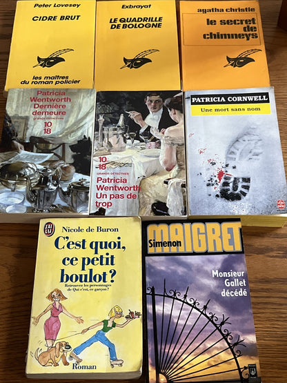 French Books Lot of 8