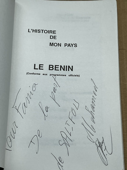 L'histoire de mon pays: le Benin