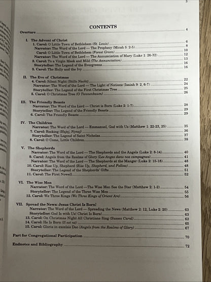 Lot 8 The Living Crèche The Christmas Story in Scripture, Legend and Song SATB