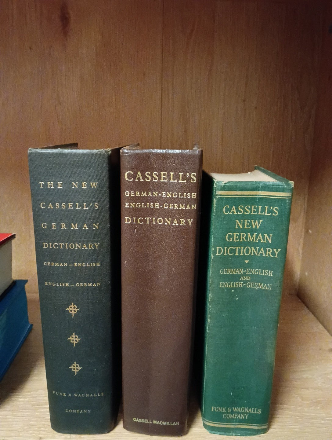 Lot of 5 Vintage German To English , English German Cassell's Dictionaries 