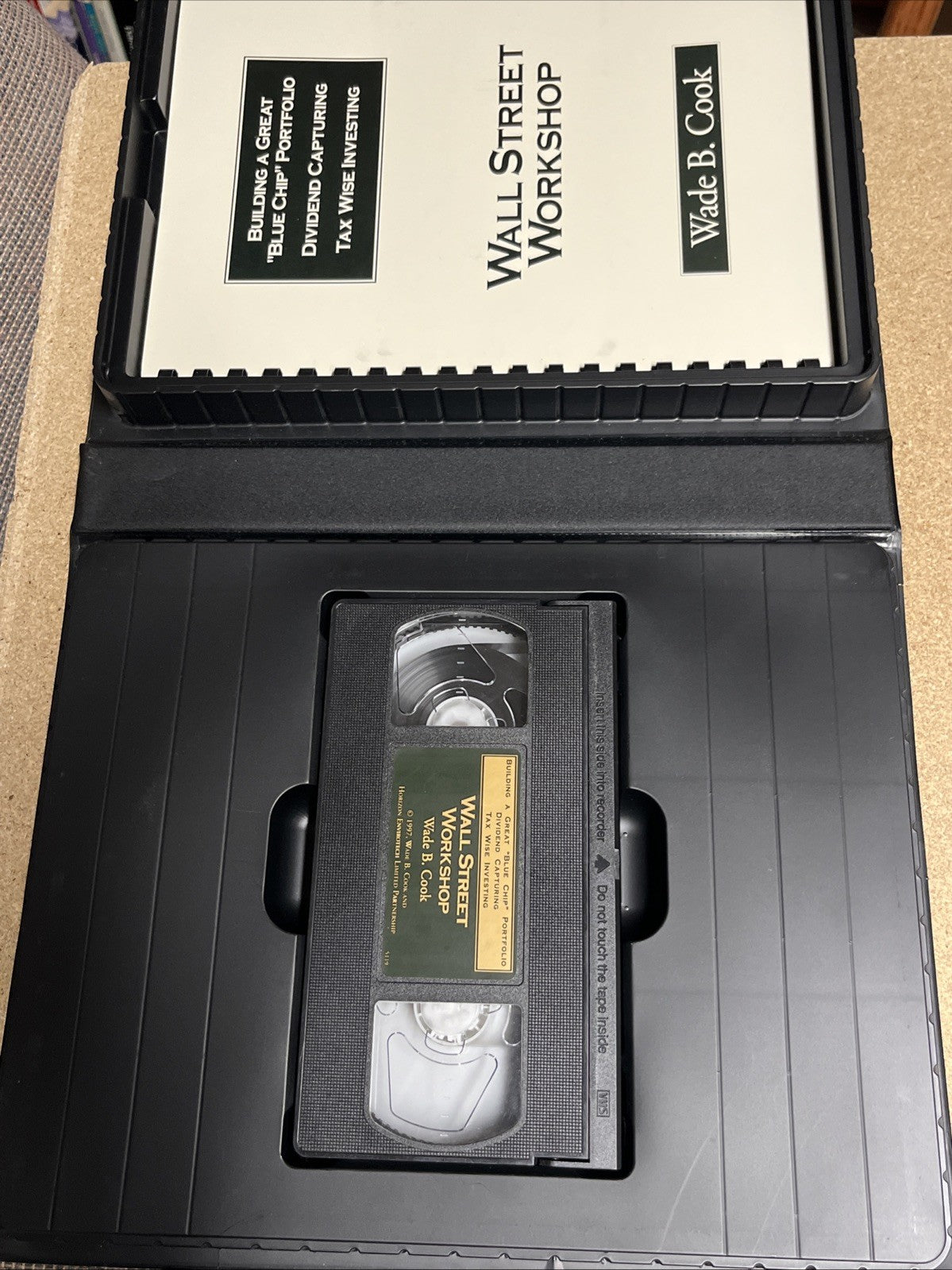 Wall Street Investing Workshop 6 Lot 7 VHS Cassette &3 Workbook Wade Cook