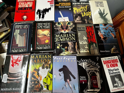 Marian Babson 16 Book Lot A Walker’s Mystery ~ Incredible/St Martin’s.. HC/DJ