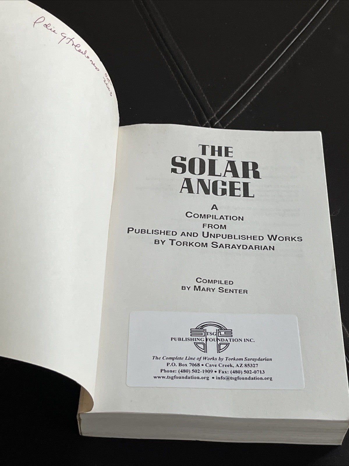 The Solar Angel 1st Edition By Torkom Saraydarian 1990