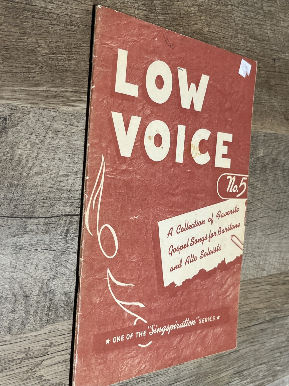Low Voice No 5  Sheet Music Book  A Collection Of Gospel Songs Baritone ..