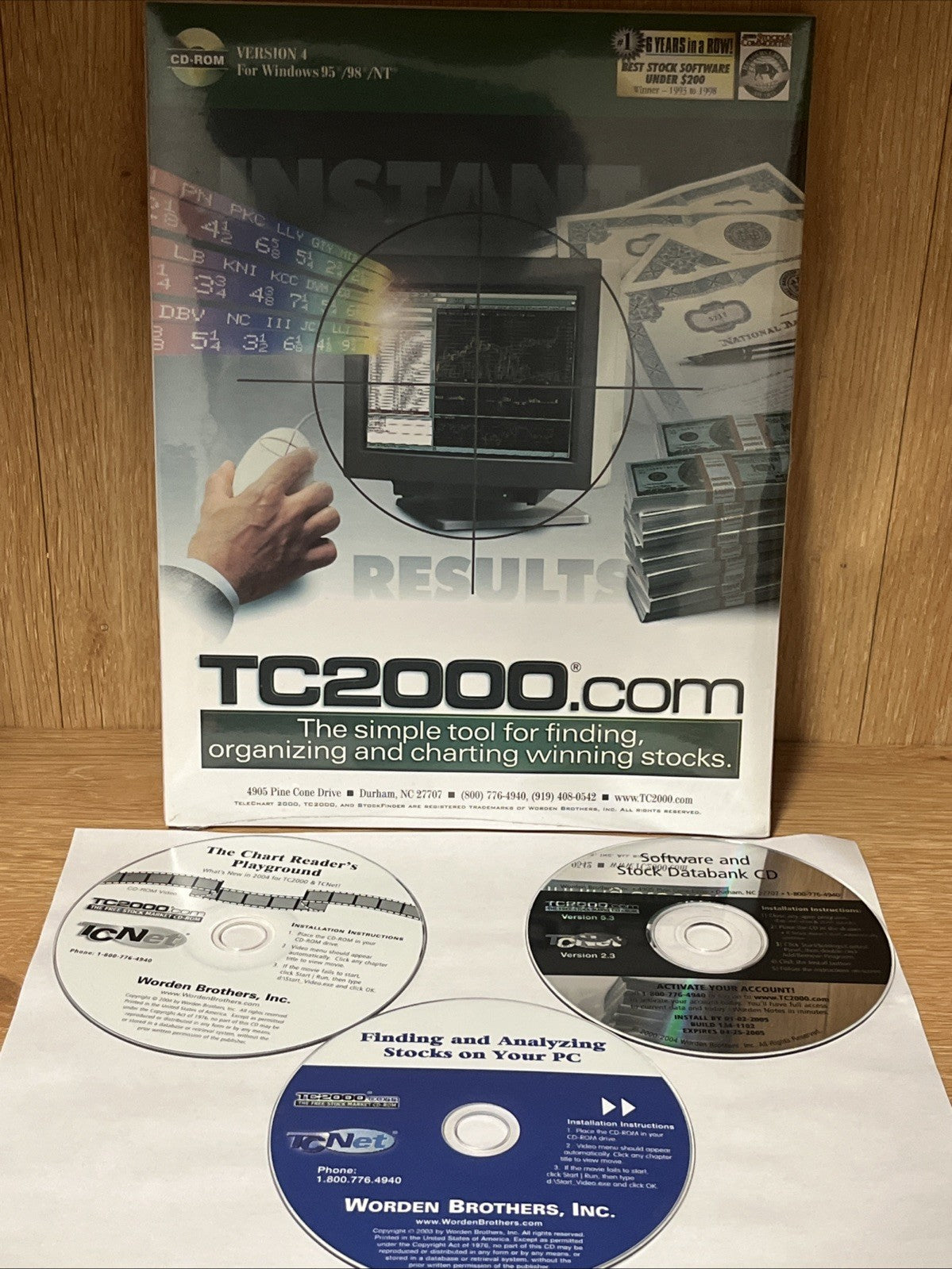TC2000 Simple Tool For Finding, Organizing & Charting Winning Stocks On PC CD-rm
