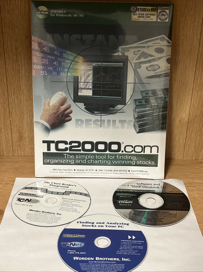 TC2000 Simple Tool For Finding, Organizing & Charting Winning Stocks On PC CD-rm