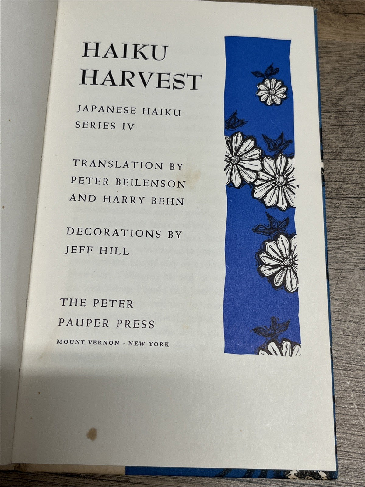 japanese haiku Series 2 and 4 Haiku Harvest and The Four Season 1958 & 1962