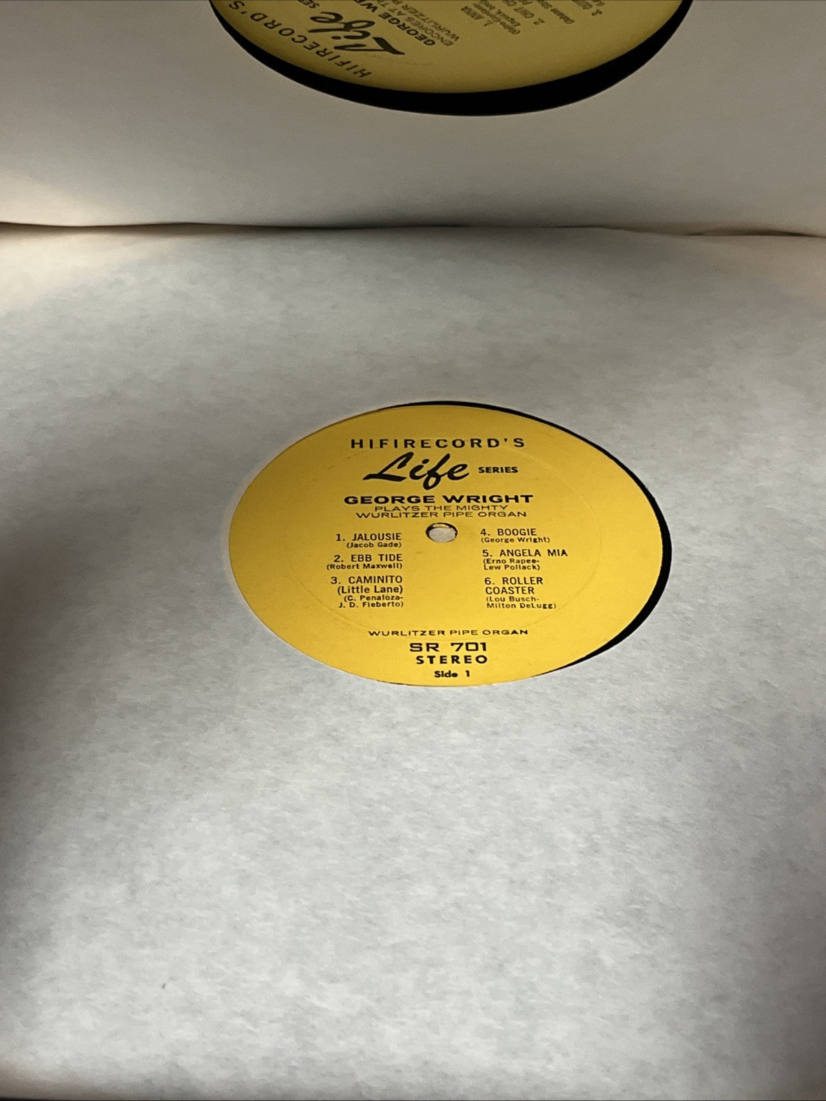 Organ Spectacular in Stereo George Wright Vinyl