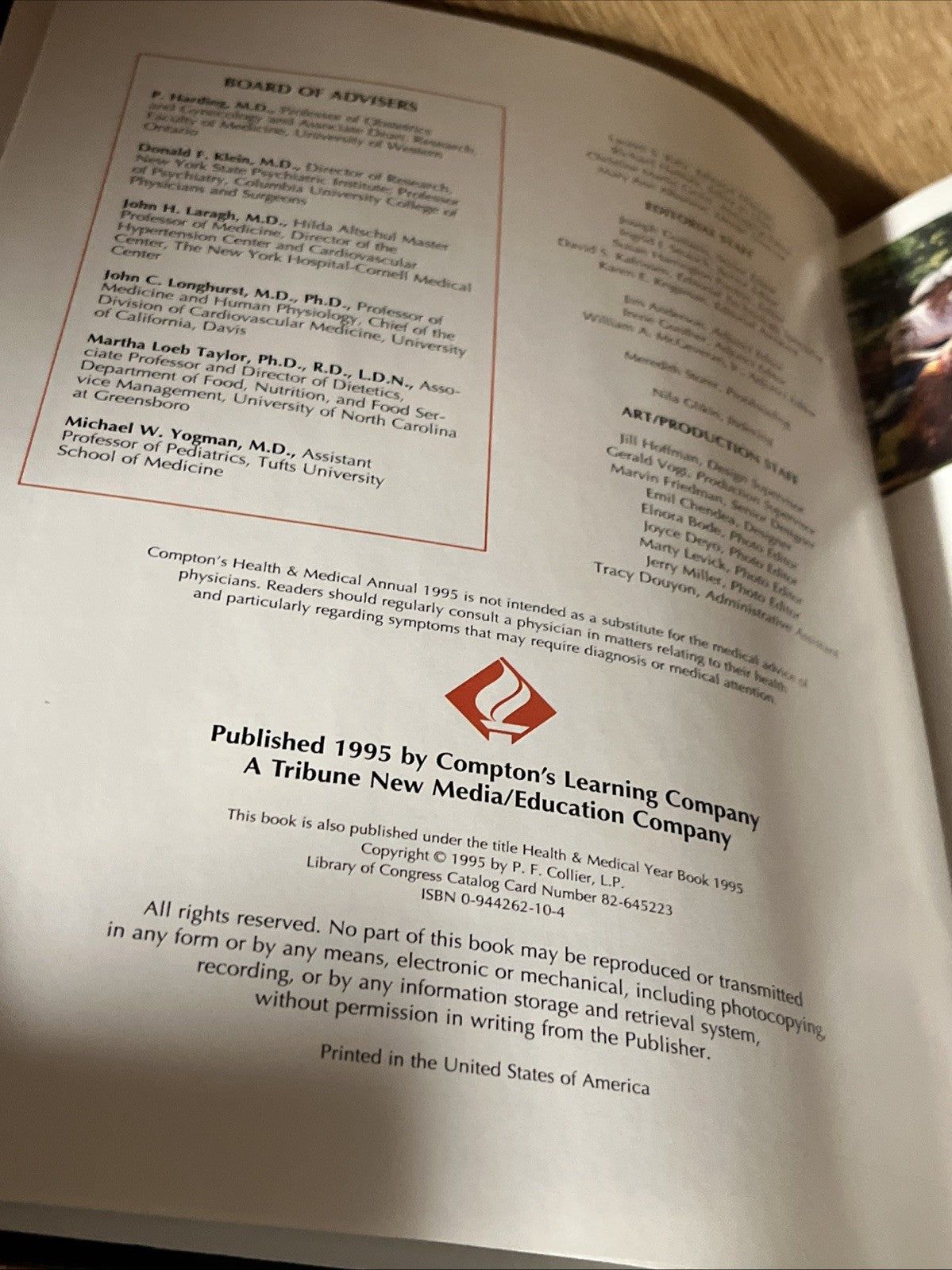 Compton’s Health And Medical Annual Supplement 1995, Filled with Helpful Info!