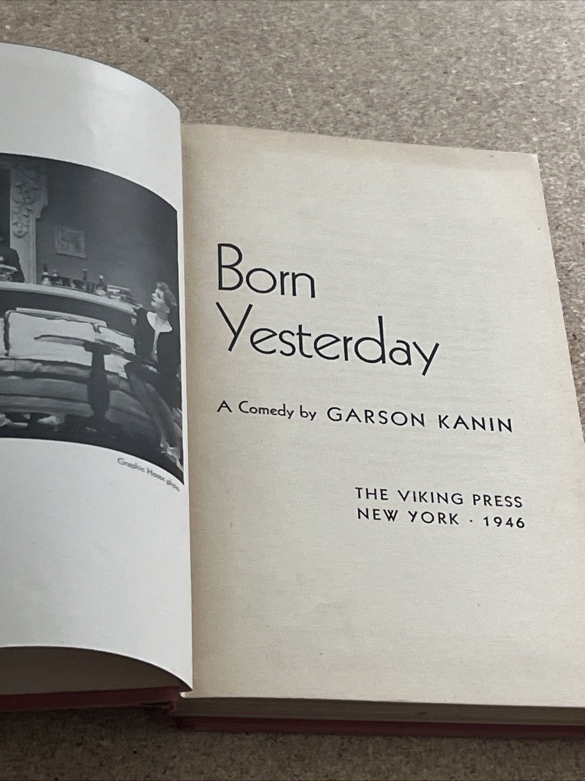 Born Yesterday by Garson Kanin, 1946 Edition