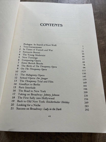 The Days Grow Short : The Life and Music of Kurt Weill 1991 Paperback