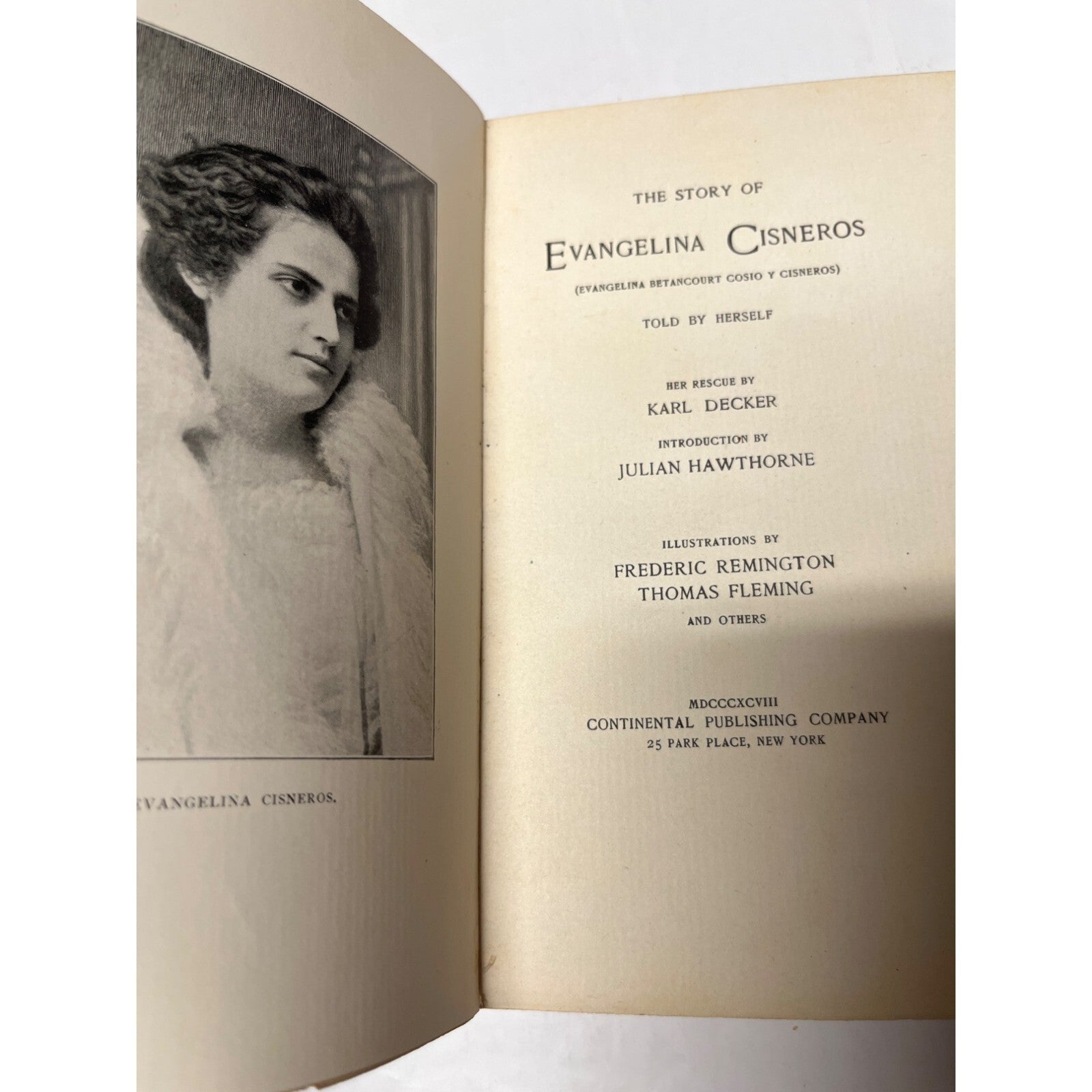 The Story Of Evangelina Cisneros 1897