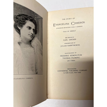 The Story Of Evangelina Cisneros 1897