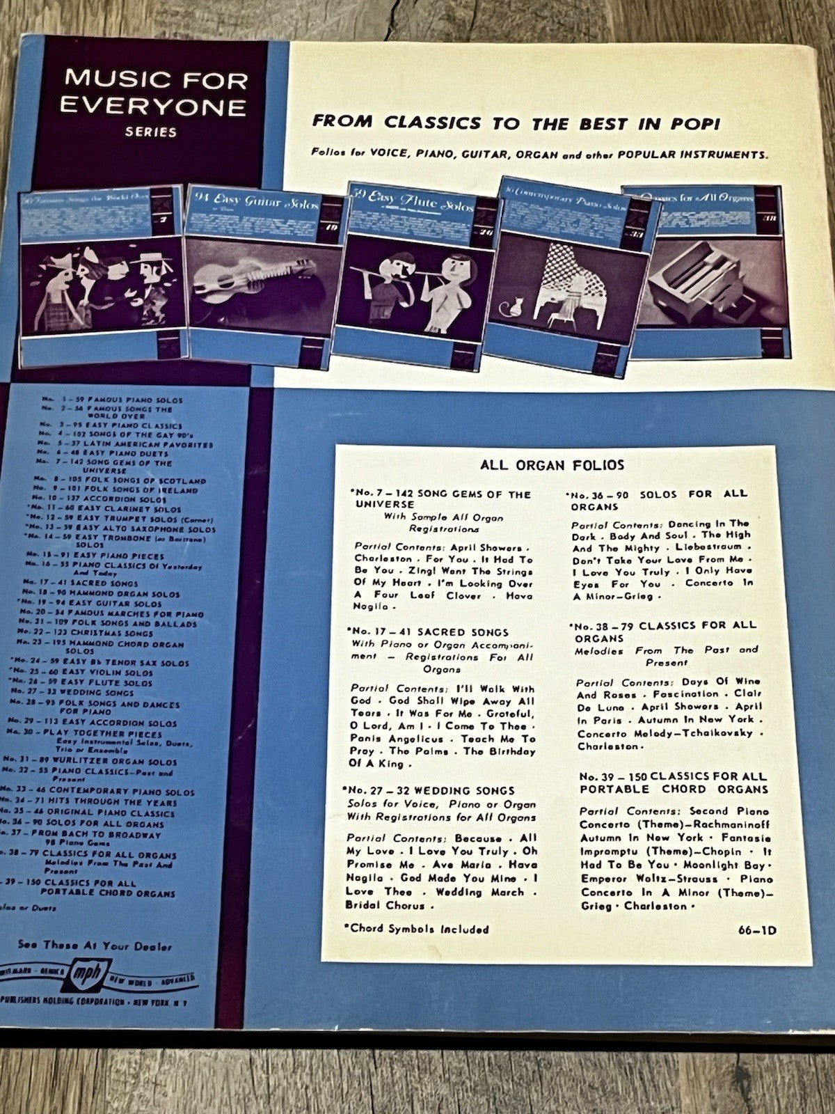 79 Classics for All Organs, Music for Everyone no 38 Remick 1965 Arr. Mark Laub