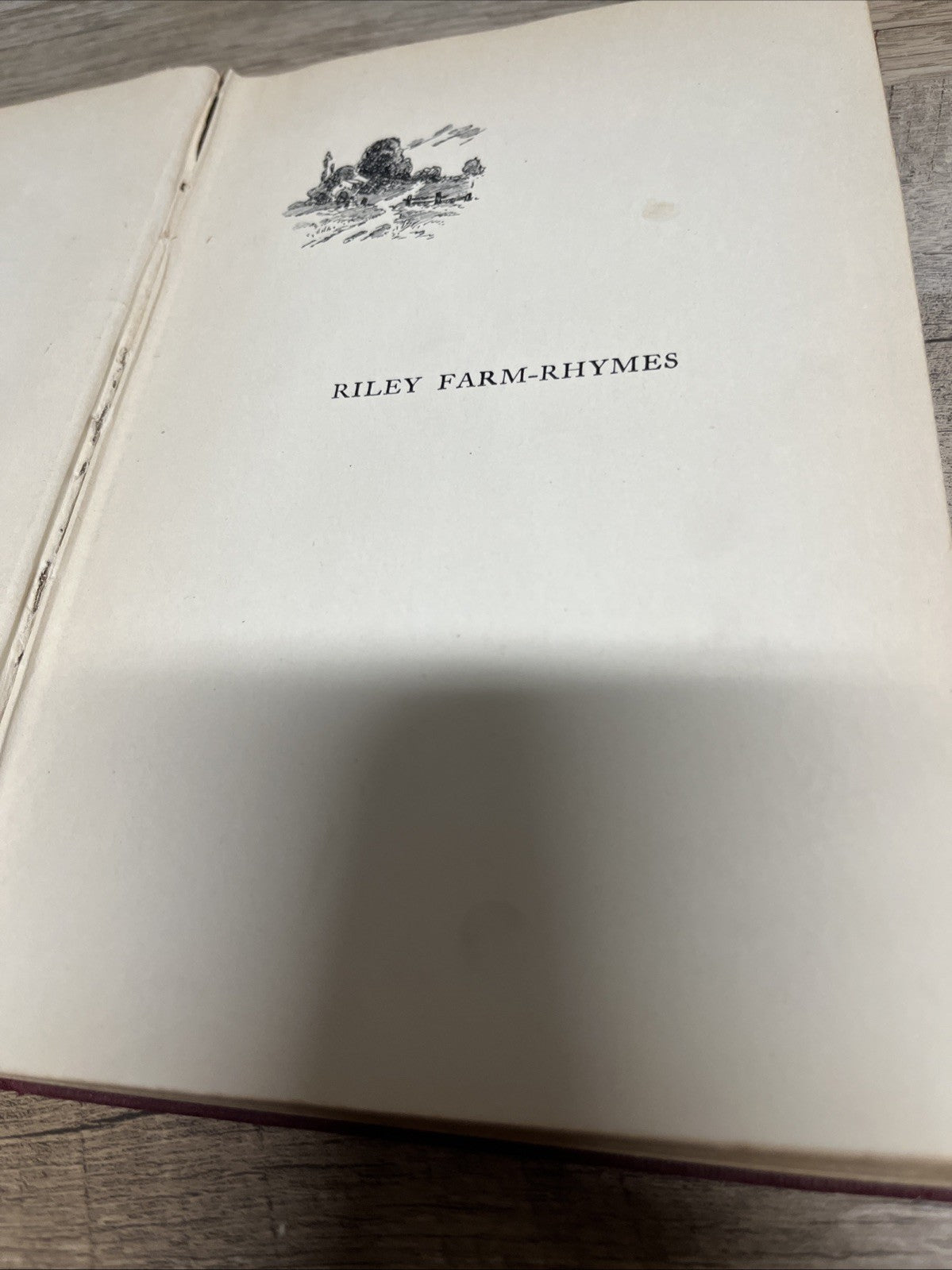 Riley Farm Rhymes Book 1921 James Whitcomb Riley