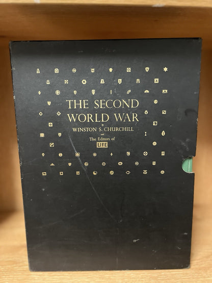 THE SECOND WORLD WAR VOLUMES I AND II WINSTON CHURCHILL and LIFE SLIPCASED 1959