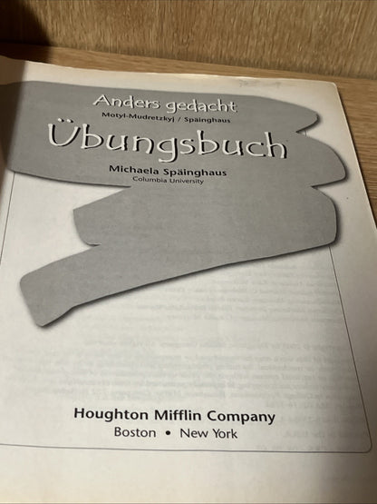  Ubungsbuch Michaela Spainghaus : Anders gedacht Motyl-Mudretzkyj / Spainghaus 