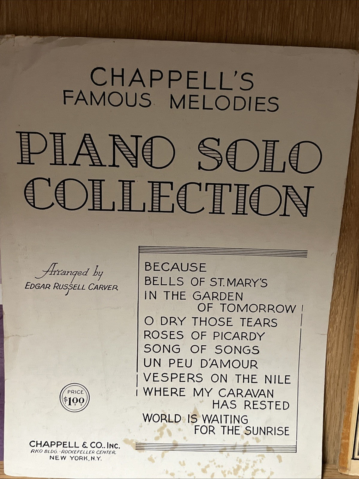 Lot of 6 Classic Music Sheet , Praise His Holy Name, Chappell’s Famous Melody..