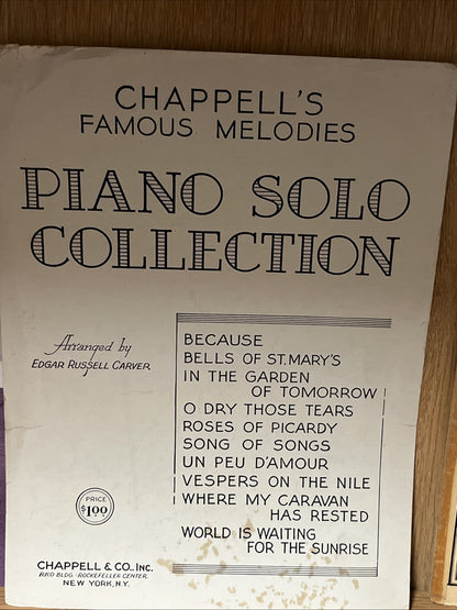 Lot of 6 Classic Music Sheet , Praise His Holy Name, Chappell’s Famous Melody..