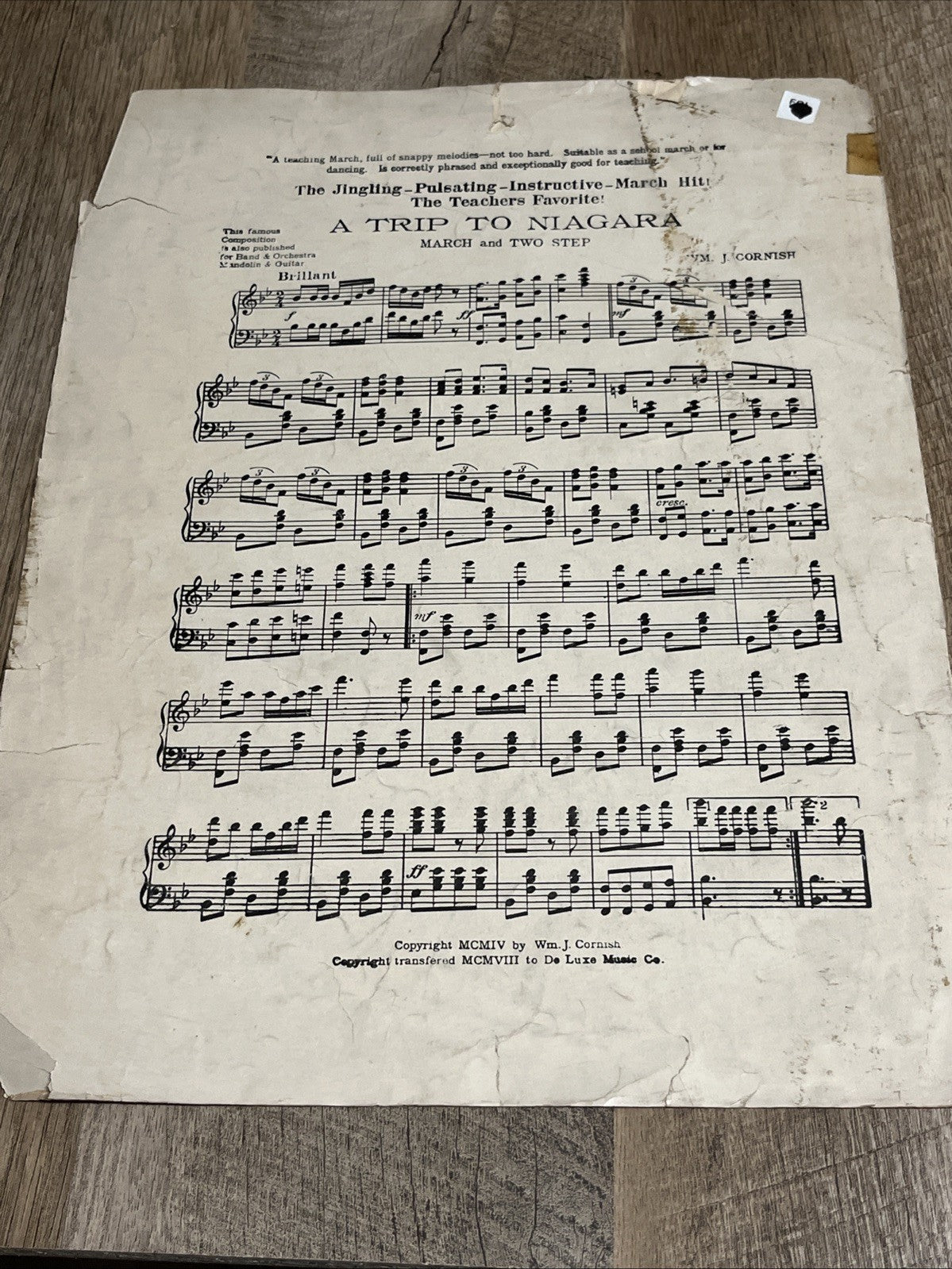 Vintage Old Cathedral Chime| The Flatterer | L. Van BEETHOVEN 1894| 1904 & 1908