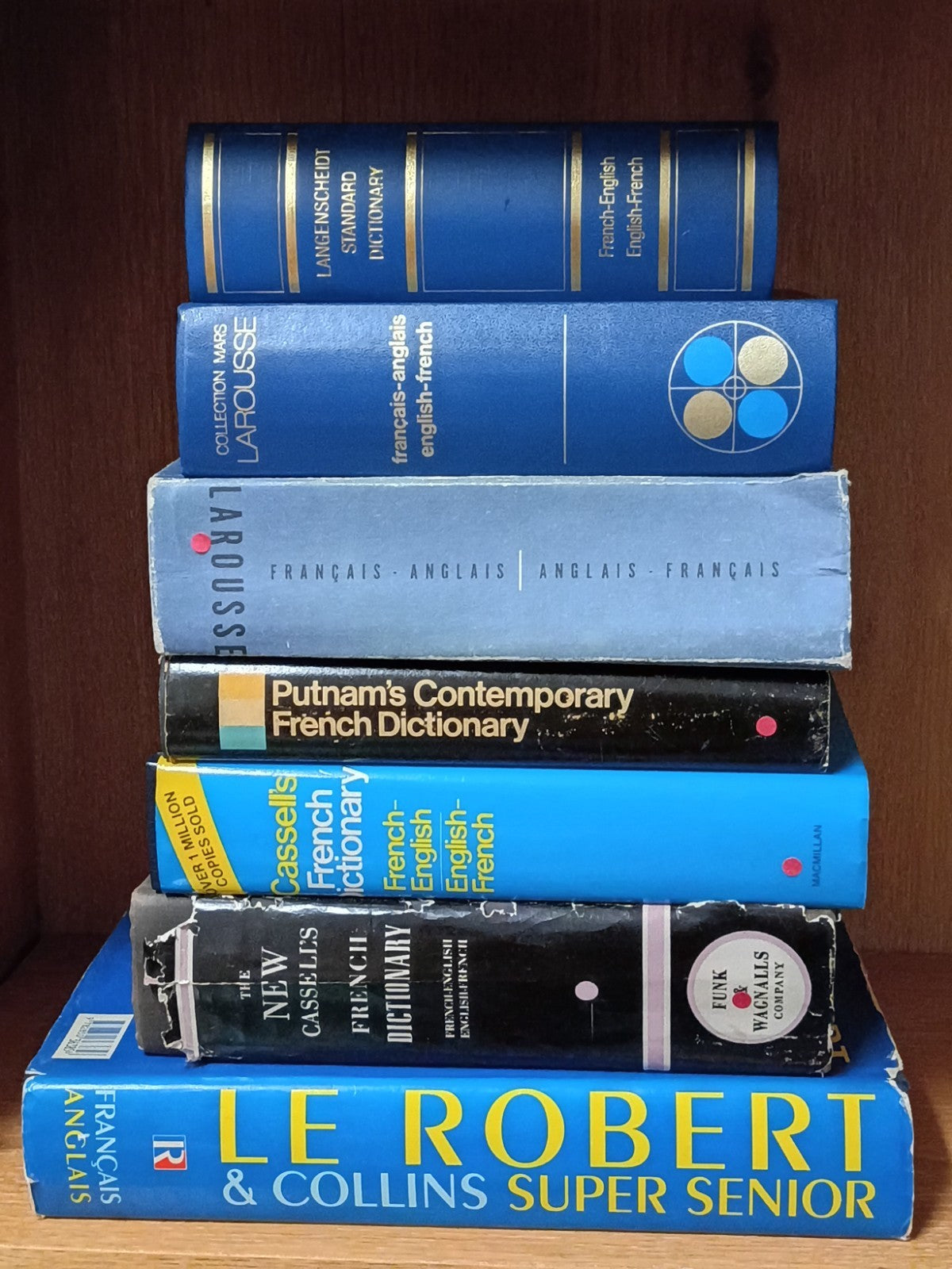 Lot Of 7 LE Robert & Super Senior, LaRousse, Kenneth Urwin Cassell's Dictionary 