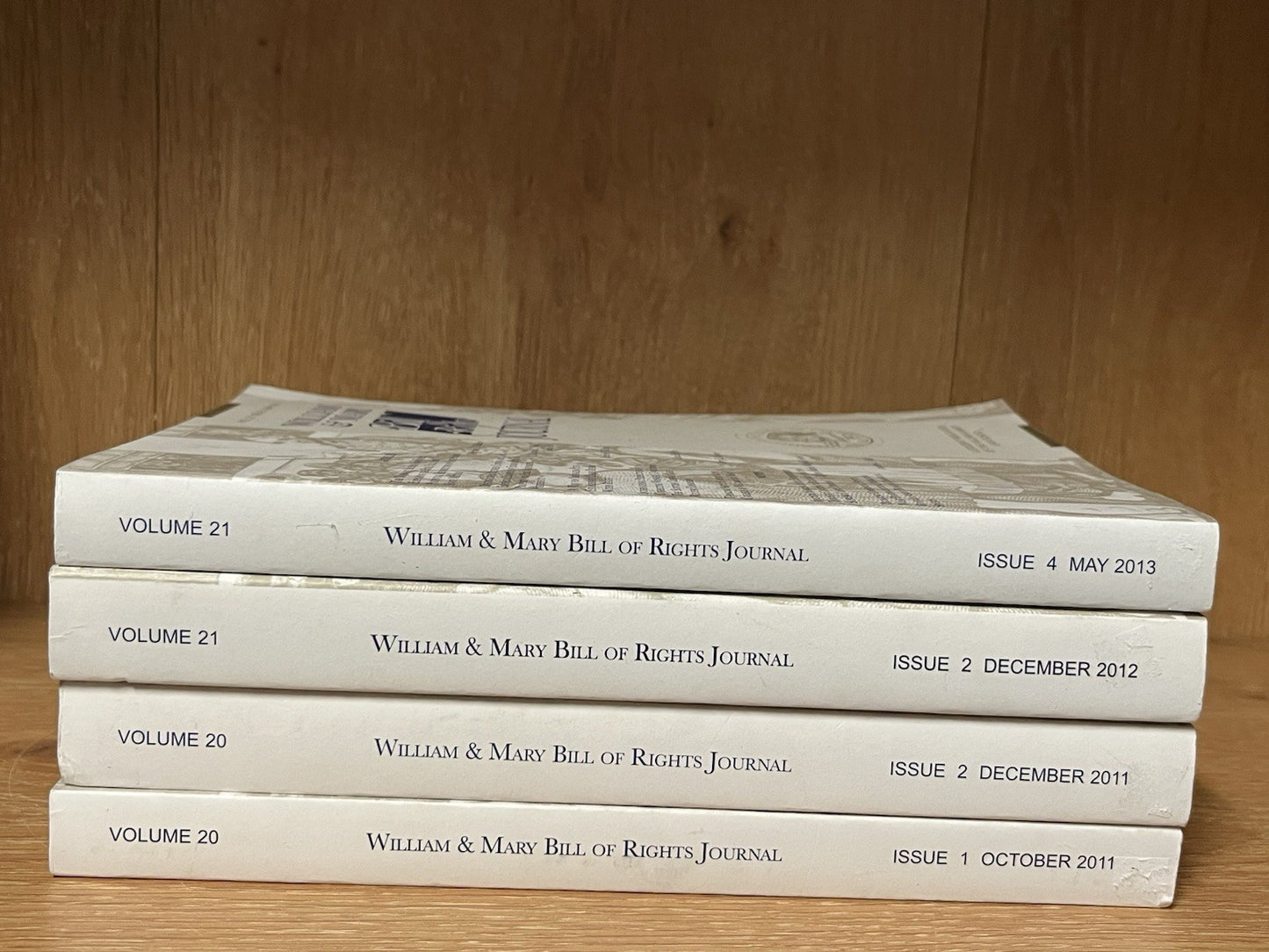 William & Mary Bill of Rights Journal Volume 21, Issue 2 & 4, Vol. 20 Issue 1 &2