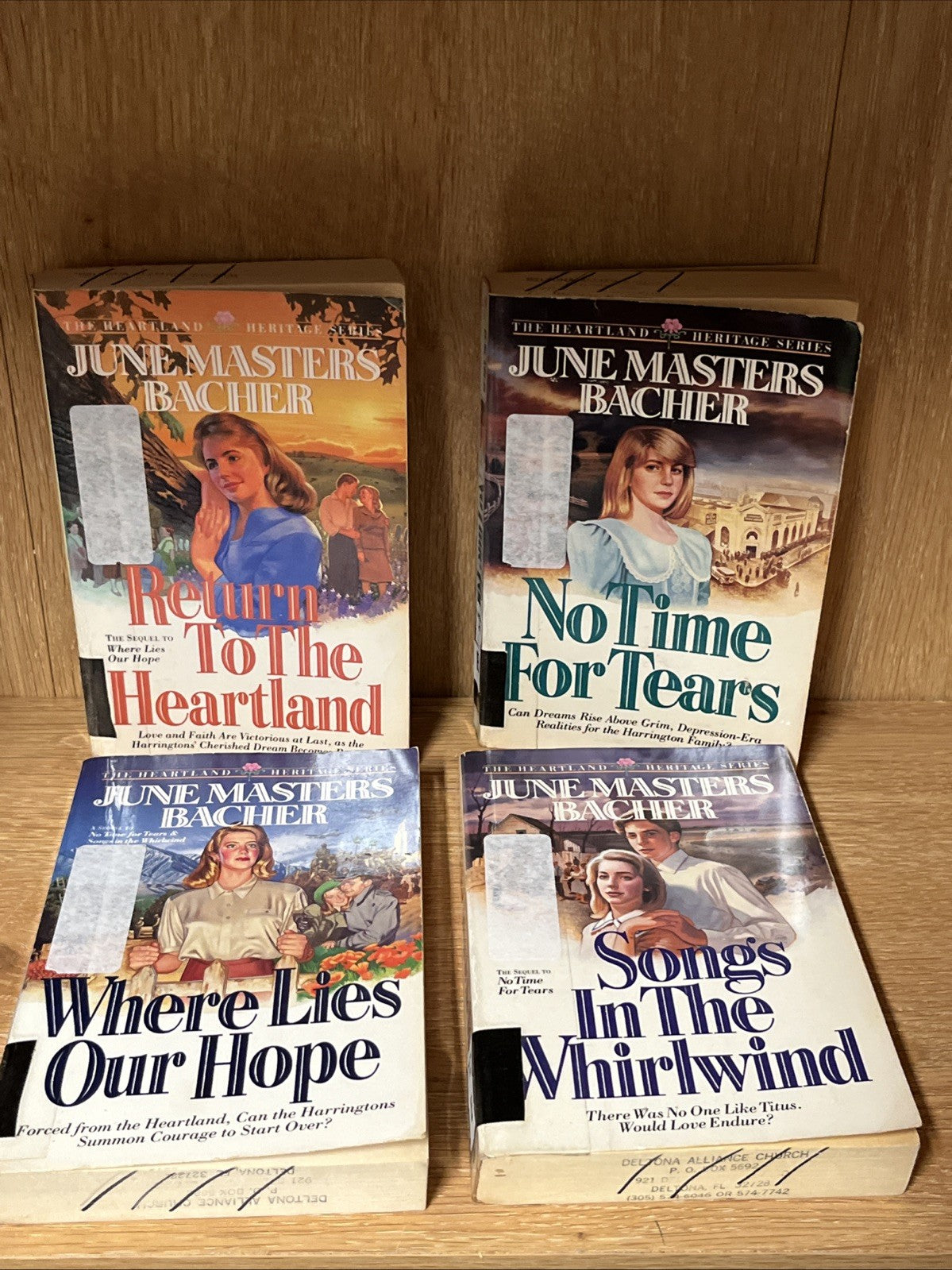 June Masters Bacher Book Lot Of 4 Where Lies Our Hope, No Time For Tears..
