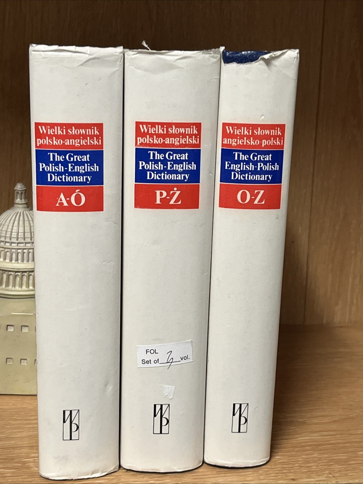 Wielki słownik angielsko-polski  ( The Great English-Polish Dictionary) Lot Of 3