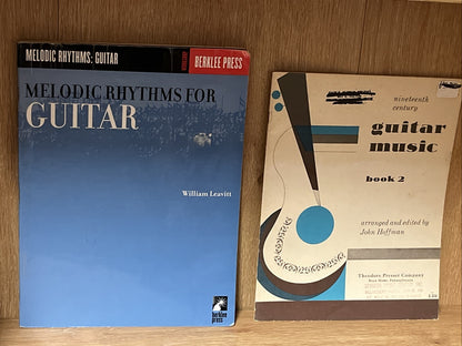 Melodic Rhythms For Guitar & Nineteenth Century Guitar Music BK 2 Lot of 2