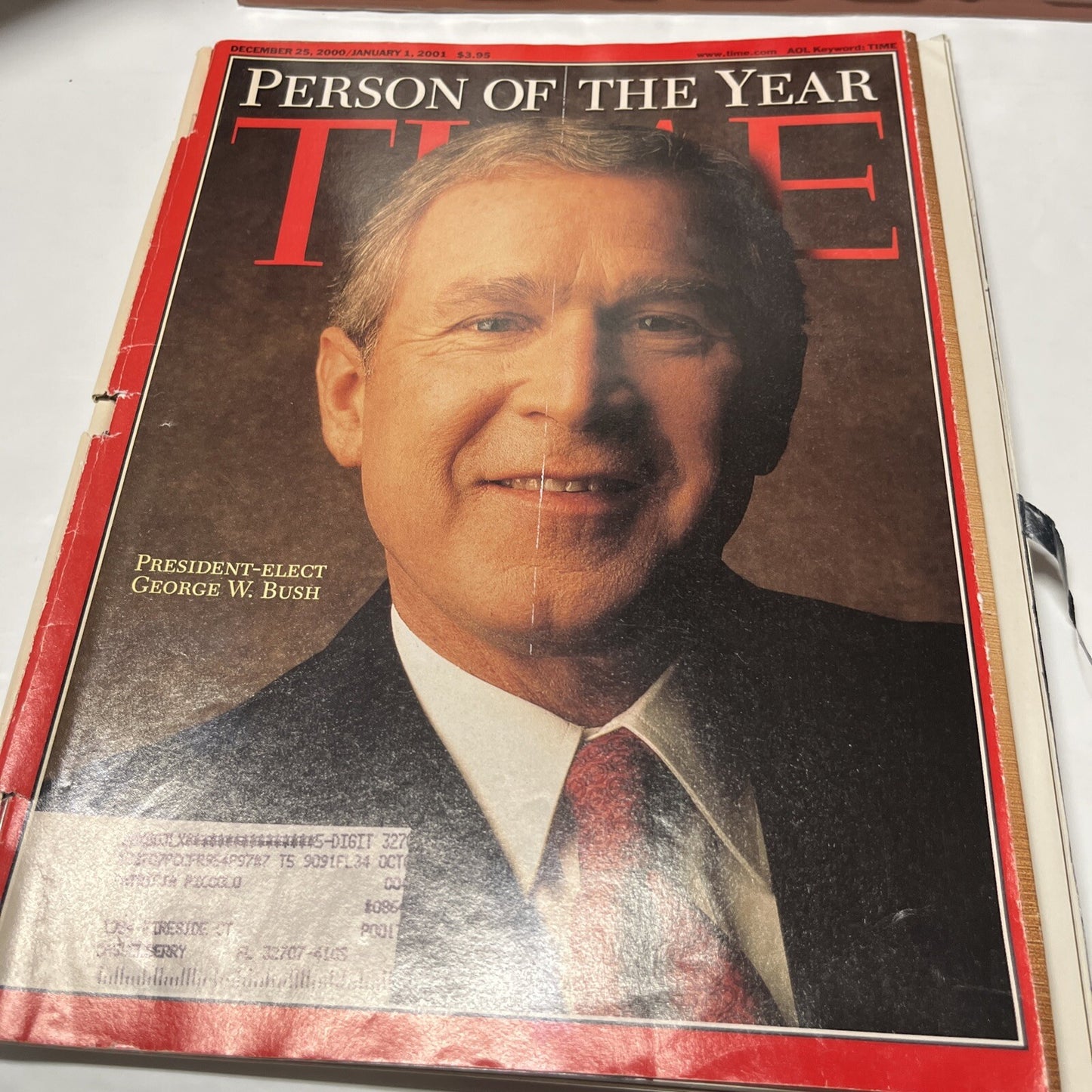 Time Magazine December 25, 2000 / January 1, 2001 Person of the Year George Bush